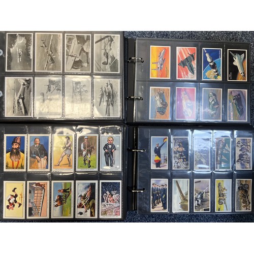 269 - Collection of cigarette cards, mainly complete sets in plastic sleeves, in 8 albums with cover sleev... 