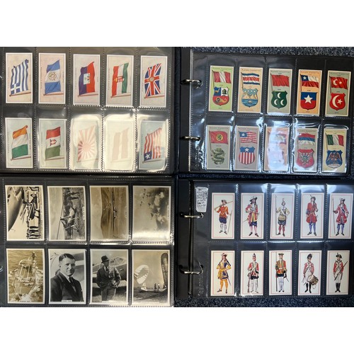 269 - Collection of cigarette cards, mainly complete sets in plastic sleeves, in 8 albums with cover sleev... 