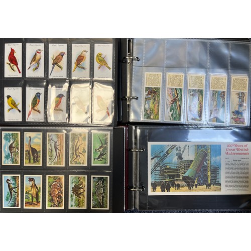 269 - Collection of cigarette cards, mainly complete sets in plastic sleeves, in 8 albums with cover sleev... 