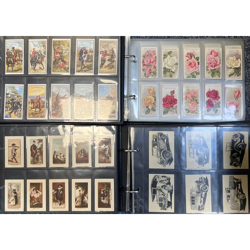 265 - Collection of cigarette cards, mainly complete sets in plastic sleeves, in 10 albums with cover slee... 