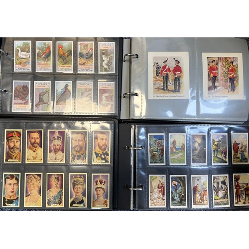 265 - Collection of cigarette cards, mainly complete sets in plastic sleeves, in 10 albums with cover slee... 