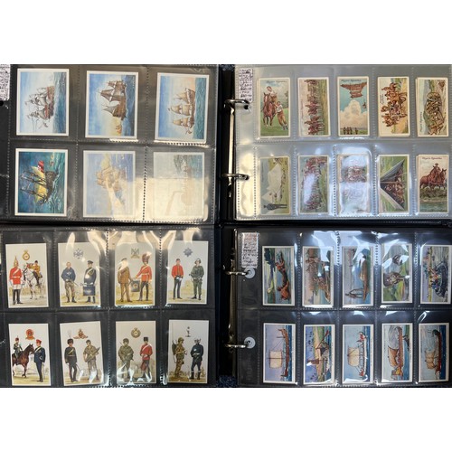 265 - Collection of cigarette cards, mainly complete sets in plastic sleeves, in 10 albums with cover slee... 