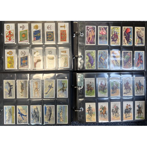 265 - Collection of cigarette cards, mainly complete sets in plastic sleeves, in 10 albums with cover slee... 