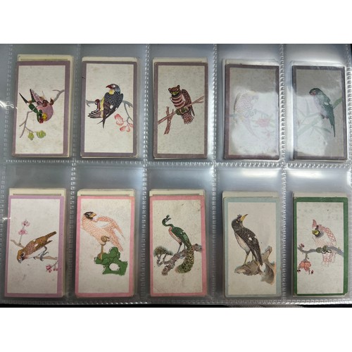 289 - Collection of cigarette cards, part sets and type cards in plastic sleeves, in an album, in mixed co... 