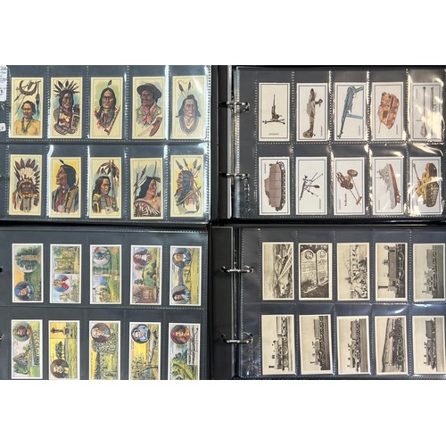 277 - Collection of cigarette cards, mainly complete sets in plastic sleeves, in 8 albums with cover sleev... 