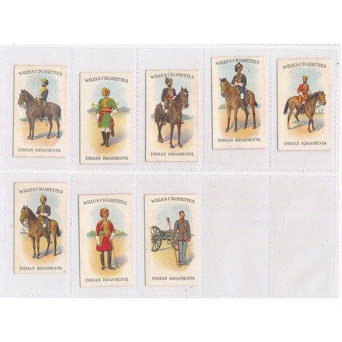 294 - Wills Scissors 1912 Indian Regiments part set of 28 cards, generally in very good condition. Cat. £3... 