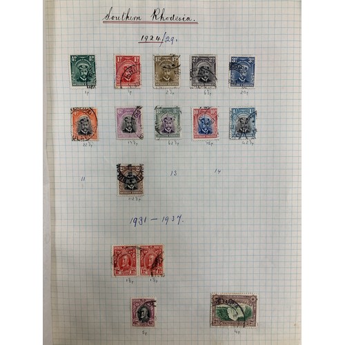 113 - Rhodesia, small early issue range on loose leaves to include; 1892-93 2s6d M, 1910-13 vals to £1 U &... 