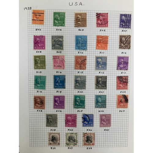 125 - United States of America, 1851-1980 collection in binder, to include; 1851 3c U & 12c U, 1861 12c U,... 