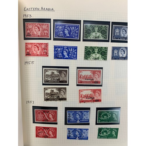 51 - British Middle East & Morocco Agencies collection in album to include; Bahrain 1956-57 set to 10r M/... 