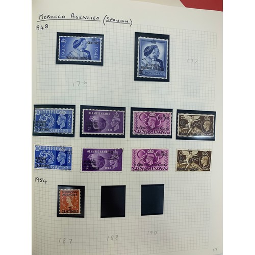 51 - British Middle East & Morocco Agencies collection in album to include; Bahrain 1956-57 set to 10r M/... 