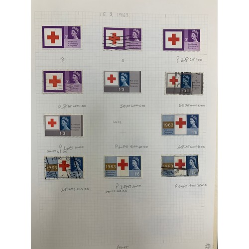 193 - Great Britain QEII Pre-Decimal specialised collection in binder, including; 1952-54 vals to 1/6d M &... 