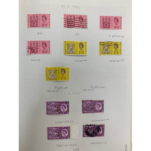 193 - Great Britain QEII Pre-Decimal specialised collection in binder, including; 1952-54 vals to 1/6d M &... 