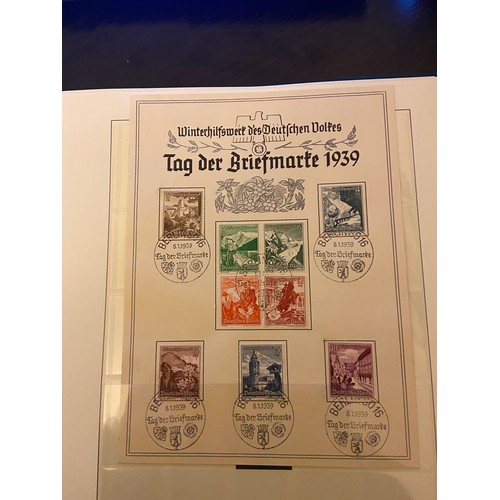 65 - Germany 1933-45 M/UM and Used collection in Lindner hingless album, incl a good selection of M/S`s a... 