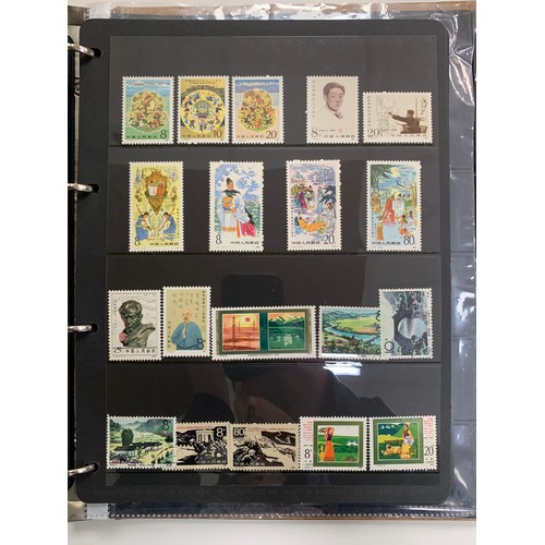 53 - China, modern collection in binder, 1980’s issues with 40 FDC’s.