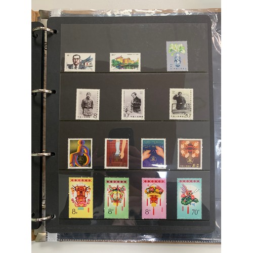 53 - China, modern collection in binder, 1980’s issues with 40 FDC’s.