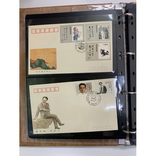 53 - China, modern collection in binder, 1980’s issues with 40 FDC’s.