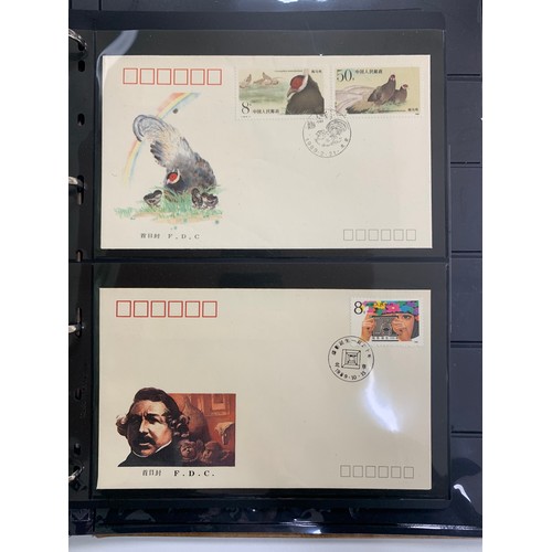 53 - China, modern collection in binder, 1980’s issues with 40 FDC’s.