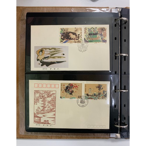 53 - China, modern collection in binder, 1980’s issues with 40 FDC’s.