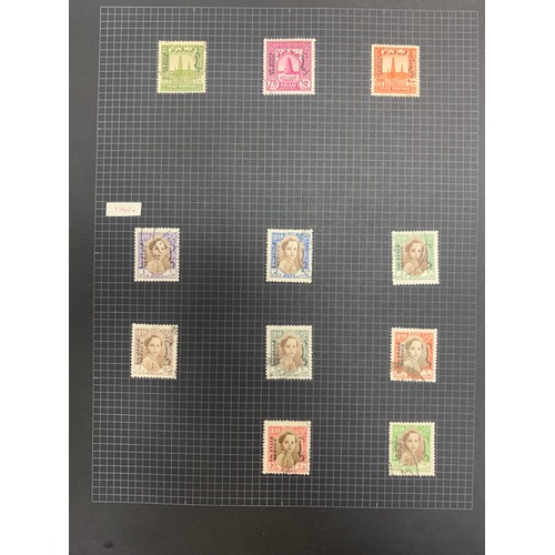 90 - Iraq, early to middle collection on loose leaves, including; 1931 vals to 2r U, 1932 vals to 100f on... 