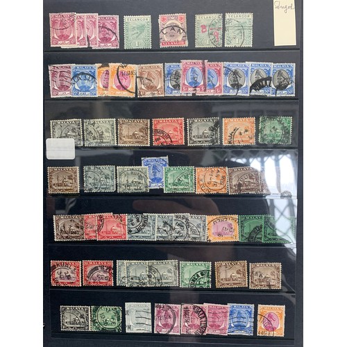 104 - Malaya & States, well presented collection of part sets in binder, including early issues, Straits S... 