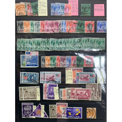 104 - Malaya & States, well presented collection of part sets in binder, including early issues, Straits S... 