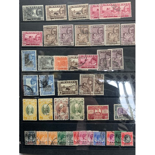 104 - Malaya & States, well presented collection of part sets in binder, including early issues, Straits S... 