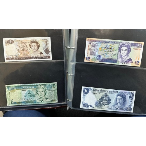 260 - World banknotes (200+), with examples from Australia, Bahamas, Canada, China, Greece, Jersey, Nether... 