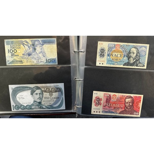 260 - World banknotes (200+), with examples from Australia, Bahamas, Canada, China, Greece, Jersey, Nether... 