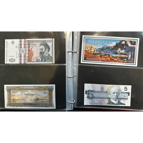 260 - World banknotes (200+), with examples from Australia, Bahamas, Canada, China, Greece, Jersey, Nether... 