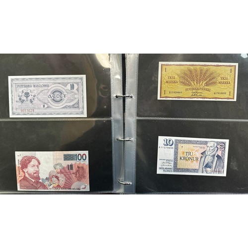 260 - World banknotes (200+), with examples from Australia, Bahamas, Canada, China, Greece, Jersey, Nether... 