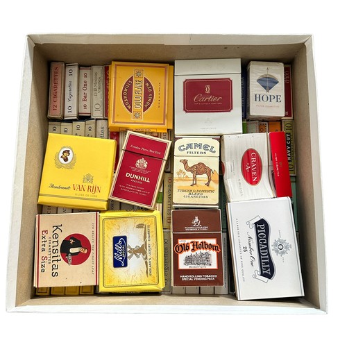 306 - Quantity of Empty Cigarette Packets to include; Packets of 10  Wills Gold Flake x 4, Players Navy Cu... 