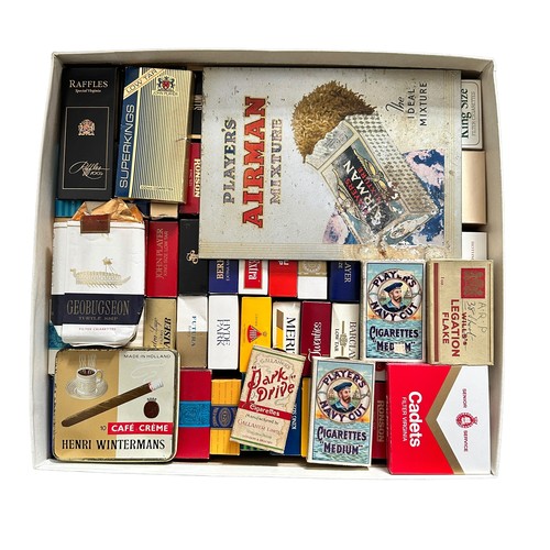 313 - Selection of Empty Cigarette Packets to include: State Express 555 x 3, Jubilee, Slim Kings, Piccadi... 