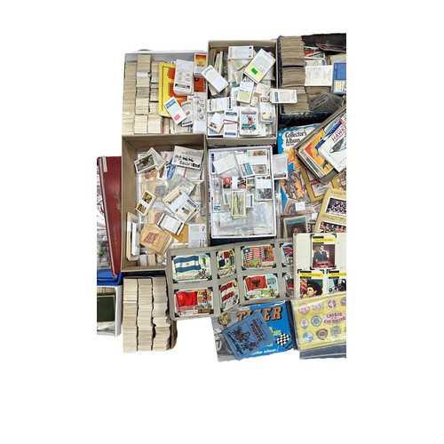 315 - Trade cards - large accumulation of banded sets, bundles of loose cards, albums and more, from the 1... 