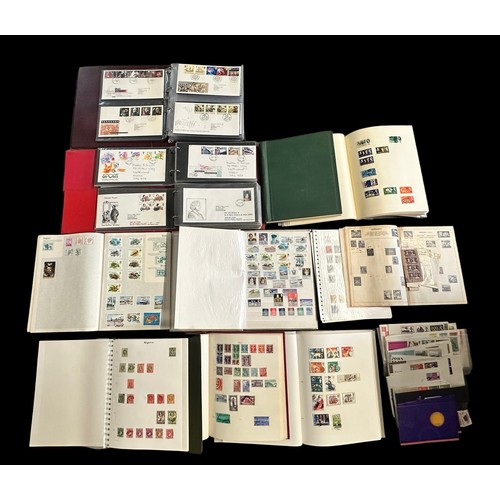 13 - World stamp collection in nine albums / binders (three Senator Albums), to include; BC part sets KGV... 