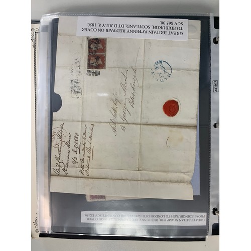 145 - Great Britain, extensive and interesting Queen Victoria collection of entires and covers, to include... 