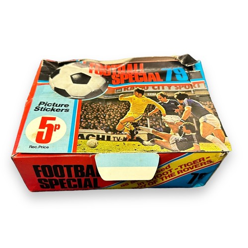 322 - Trade stickers, Americana, 'Football Special 79', Counter Display Box containing approx. 200 packets... 