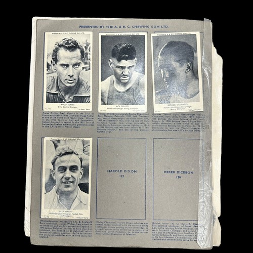 316 - Trade cards - mainly football collection in 16 contemporary albums, with A & B.C. All Sports (75, al... 