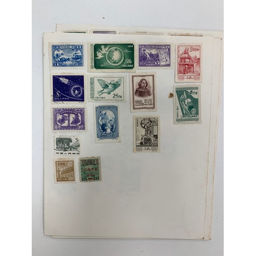 52 - China, useful early to modern collection on loose album leaves to include 1967 18th Anniversary of P... 