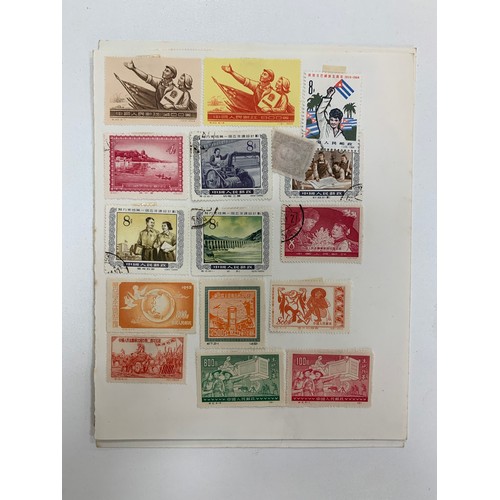 52 - China, useful early to modern collection on loose album leaves to include 1967 18th Anniversary of P... 