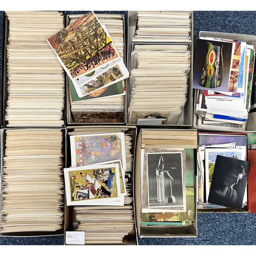 398 - Postcards - extensive collection of art cards (4,000 +++), mainly later 20th Century with some earli... 