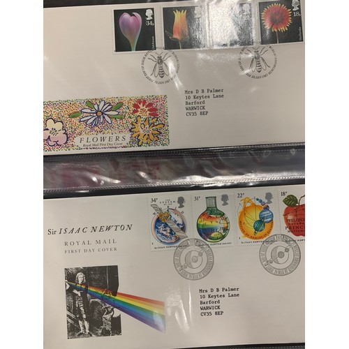 231 - 1979-2000 collection of First Day Covers in three binders with mix of typed and handwritten addresse... 