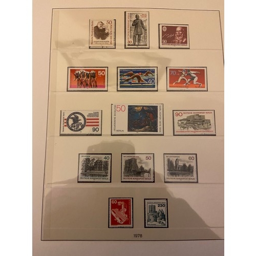 70 - West Berlin, 1978-90 UM and used collection in Lindner hingeless album, incl commemorative sets and ... 