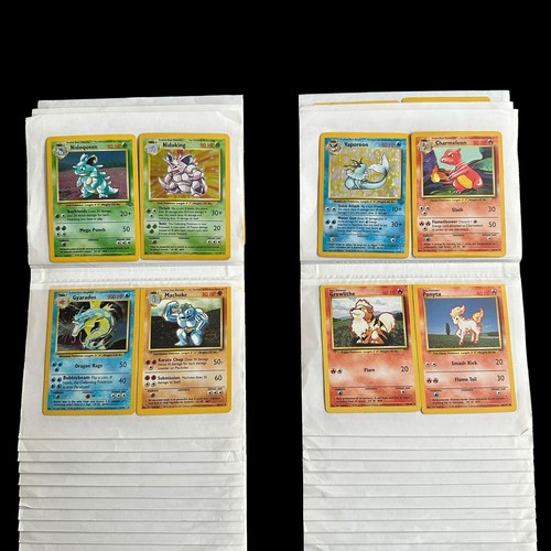 369A - Collection Of 162 Pokemon Cards From Base Set, Fossil, Jungle. Base Set cards include Holo Blastoise... 