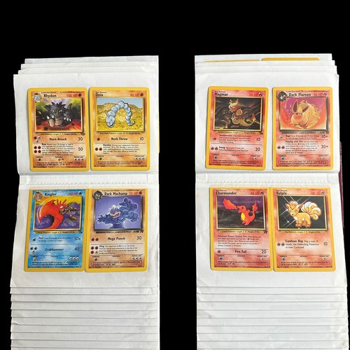 369A - Collection Of 162 Pokemon Cards From Base Set, Fossil, Jungle. Base Set cards include Holo Blastoise... 