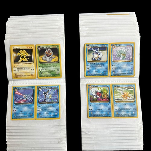 369A - Collection Of 162 Pokemon Cards From Base Set, Fossil, Jungle. Base Set cards include Holo Blastoise... 