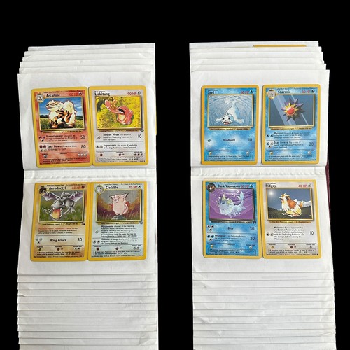 369A - Collection Of 162 Pokemon Cards From Base Set, Fossil, Jungle. Base Set cards include Holo Blastoise... 