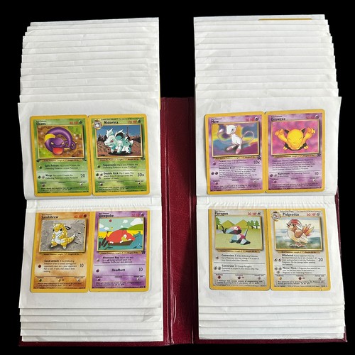 369A - Collection Of 162 Pokemon Cards From Base Set, Fossil, Jungle. Base Set cards include Holo Blastoise... 