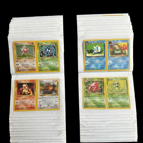 369A - Collection Of 162 Pokemon Cards From Base Set, Fossil, Jungle. Base Set cards include Holo Blastoise... 