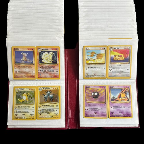 369A - Collection Of 162 Pokemon Cards From Base Set, Fossil, Jungle. Base Set cards include Holo Blastoise... 