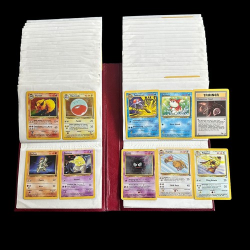 369A - Collection Of 162 Pokemon Cards From Base Set, Fossil, Jungle. Base Set cards include Holo Blastoise... 